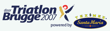 Triathlon door Brugge