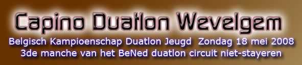 Capino duathlon Wevelgem (18/05/08)