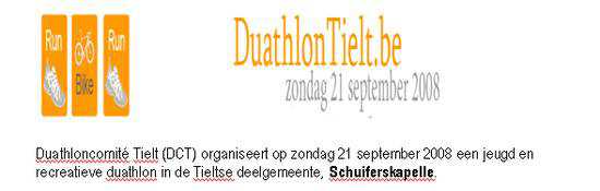 Duathlon Tielt (21/09/08)