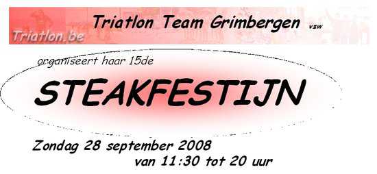 Steakfestijn Triathlon Team Grimbergen (28/09/2008)
