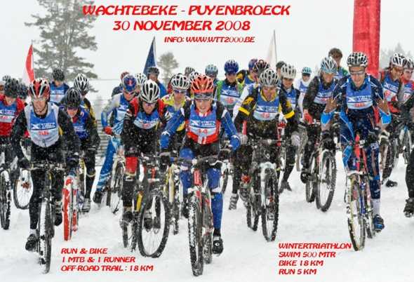 Eerste wintertriathlon (30/11/2008)