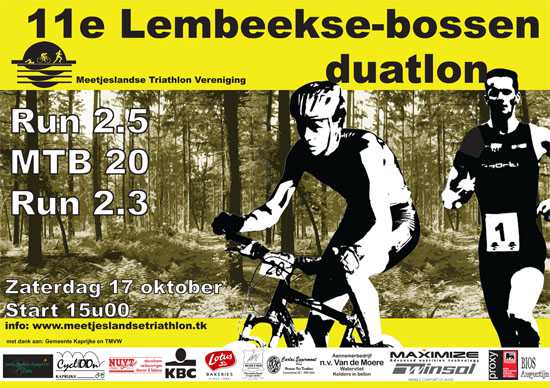 MTV organiseert 11e bosduatlon Lembeke (17/10/09)