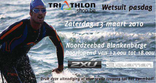 Triathlonshop.be wetsuit testdag