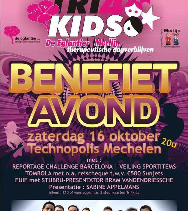 Benefietavond tri4kids (16/10)