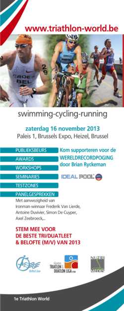 Wij geven 10 dubbeltickets weg voor Triathlon World