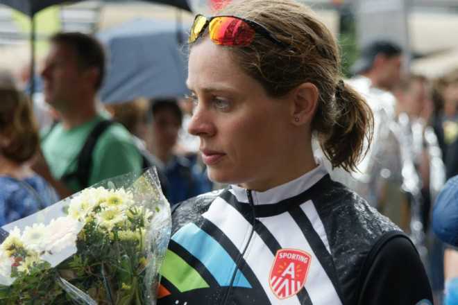 Katrien Verstuyft op podium wereldbeker
