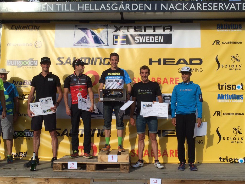 Xterra Zweden 2016 podium