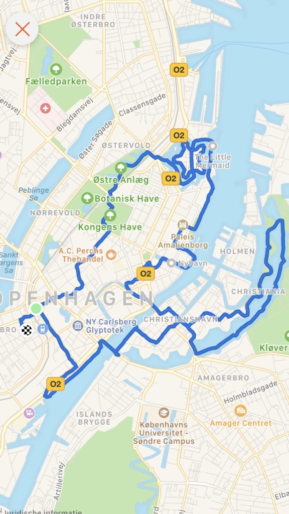 EDC Kopenhage route