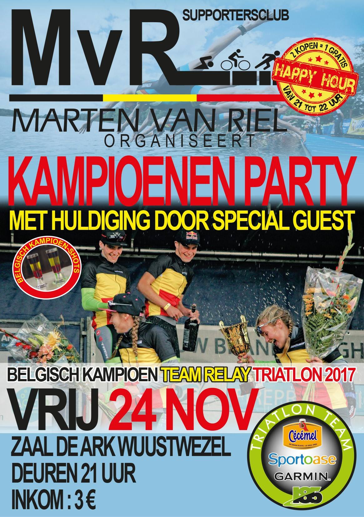 kampioenenparty Marten Van Riel