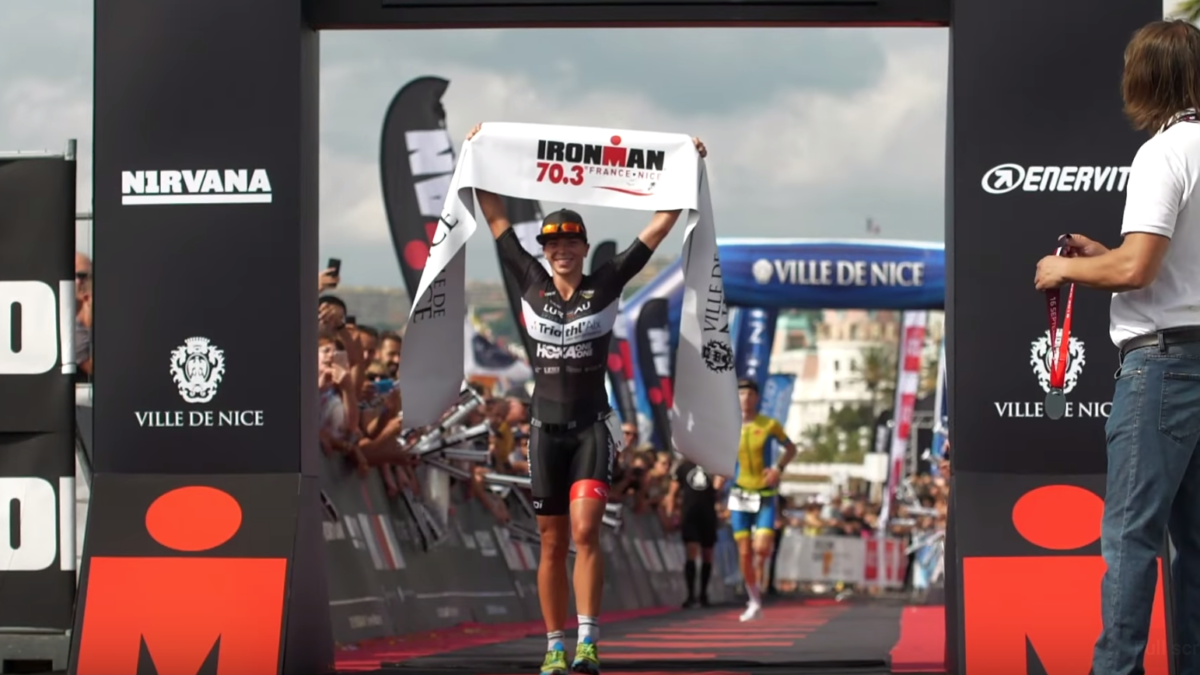 In beeld: sfeervideo van 70.3 Ironman van Nice