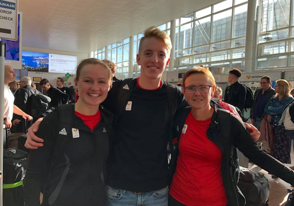 Hanne en Rik onderweg naar YOG in Buenos Aires