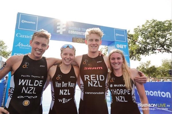 Jonge Nieuw-Zeelanders winnen Mixed Team Relay zonder Belgen in Edmonton