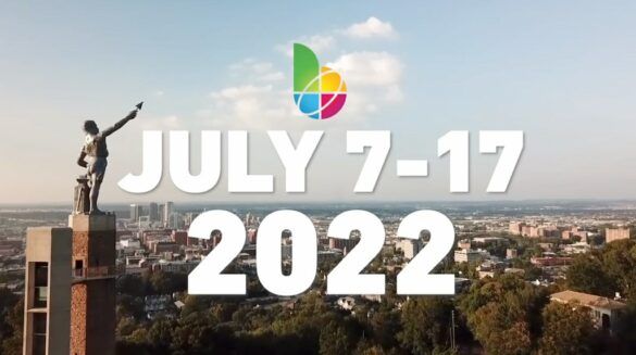 Het logo van de World Games in juli 2022