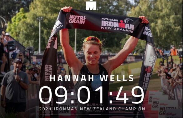 Triatlete Hannah Wells won de Ironman Nieuw-Zeeland in 2021