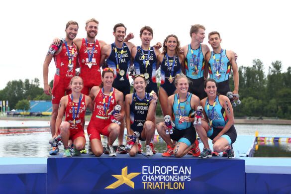 Belgian Hammers pakken brons op EK Mixed Team Relay in Glasgow (foto; World Triathlon)