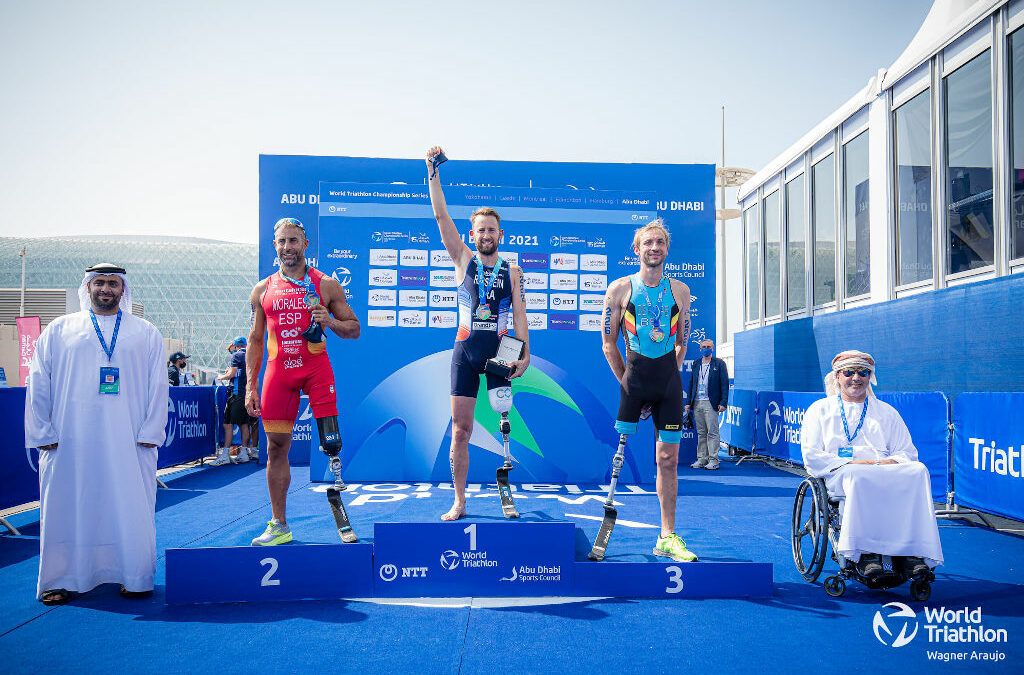 Paralympische zwemmer bezorgt België brons op WK para-triatlon