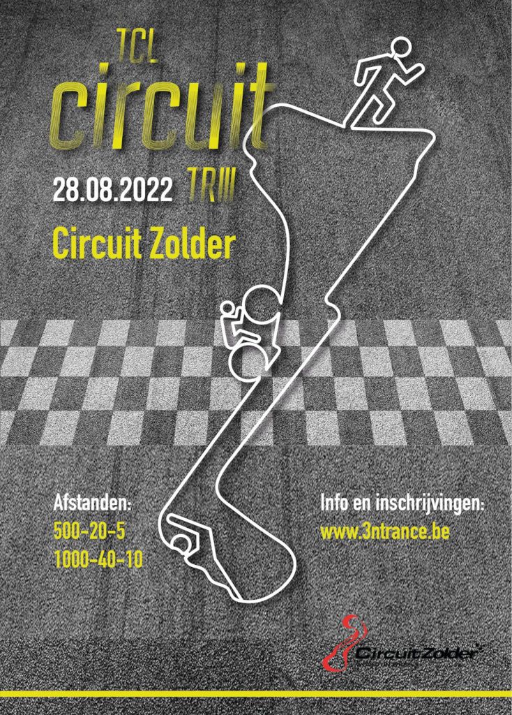 Affiche van de Circuit TRIII in Zolder in augustus