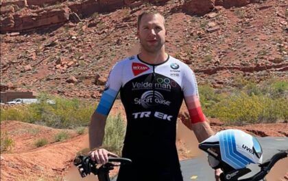 Bart Aernouts op het WK Ironman in St-George in 2022 (foto: Bart Aernouts RR)