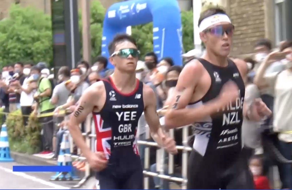 Hayden Wilde en Alex Yee vechten het uit om de winst in Yokohama (foto: 3athlon.be)