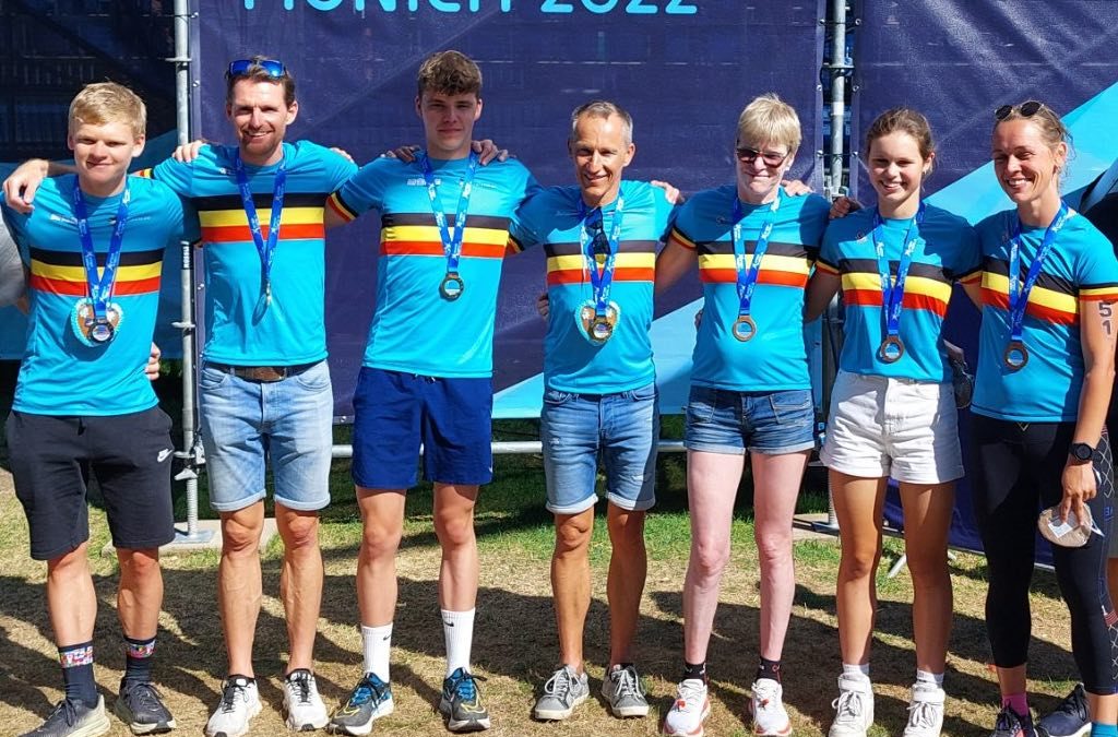 Belgische age group triatleten zorgen voor 7 medailles op EK triatlon in Munchen
