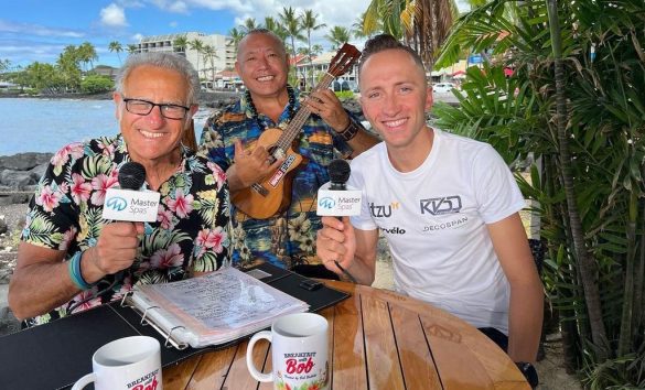 Kenneth Vandendriessche bij Breakfast With Bob in Hawaii (foto: Kenneth Vandendriessche RR)