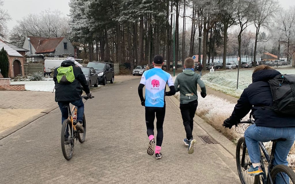 The Arno-team tijdens de tweede run in de Hel (foto: Volkwin De Smedt)