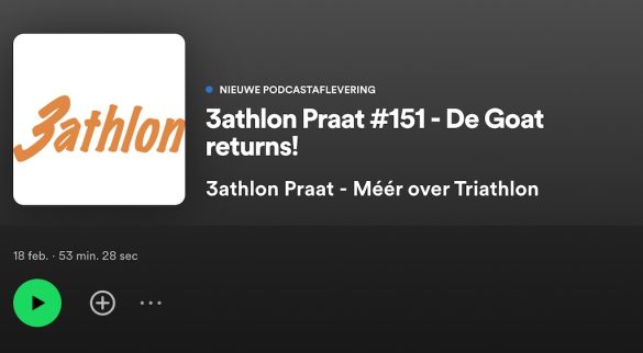 Visual van de 3athlon Praat podcast 151 over triatlon en Jan Frodeno enzo