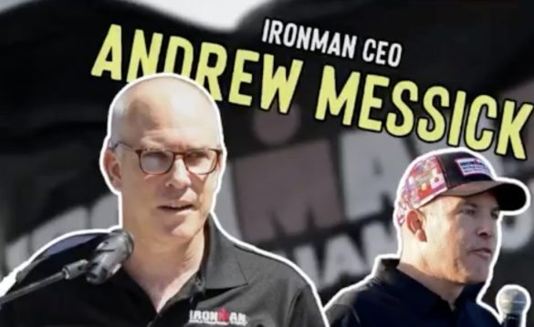 Visual van de How They Train podcast met Ironman CEO Andrew Messick