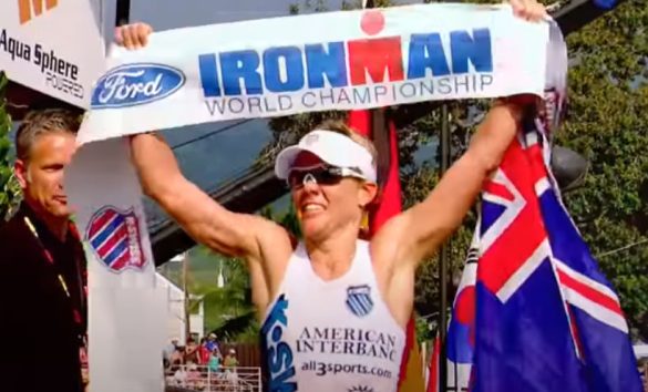 Mirinda Carfrae wordt wereldkampioene Ironman in Hawaii (foto: 3athlon.be/Youtube RR)
