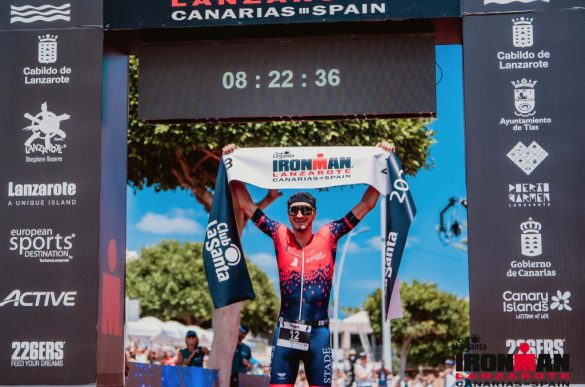 Arthur Horseau wint de Ironman Lanzarote 2023 (foto: Ironman Lanzarote)