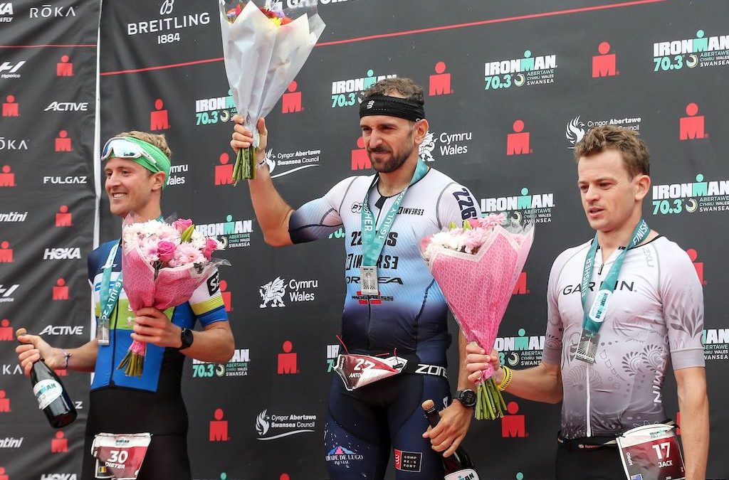 Triatleet Dieter Comhair meteen op podium 70.3 Ironman Wales in eerste profjaar