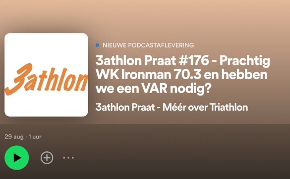 Visual van aflevering 176 van de 3athlon Praat Podcast