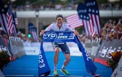 Triatleet Jan Frodeno wint de PTO US Open in Milwaukee (foto: PTO)