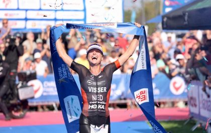 Els Visser Europees kampioene in een toptijd in Almere (foto: Challenge Family/Jose Luis Hourcade)