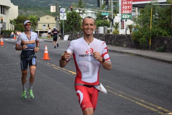 Pierre Close in de Ironman van Hawaii (foto: Facebook Pierre Close RR)