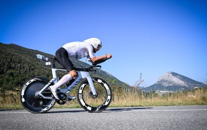 Sam Laidlow was duidelijk de beste fietser in het WK Ironman in Nice (foto: Ironman)