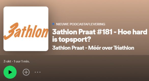 Visual van de 181ste aflevering van de 3athlon Praat Podcast