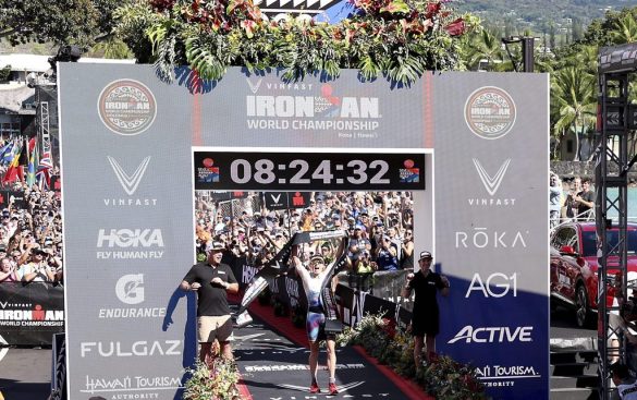 Lucy Charles wint WK Ironman in Hawaii (foto: Ironman/Getty Images)