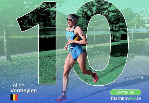 Jolien Vermeylen in het 10 of the Best jaaroverzicht van World Triathlon (foto: World Triathlon)