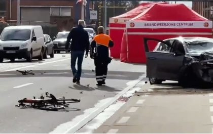 Screenshot van de plaats van het dodelijke ongeval in Gent (foto: 3athlon.be)