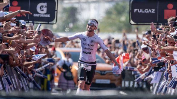 Sam Laidlow werd wereldkampioen Ironman in Nice in 2023 (foto: Ironman/Donald Miralle)