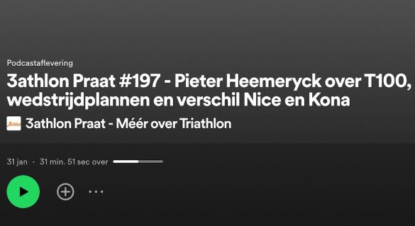 Visual van de 197ste aflevering van de 3athlon Praat Podcast met Pieter Heemeryck