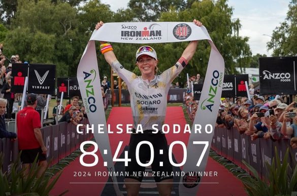 Chelsea Sodaro wint de Ironman Nieuw-Zeeland (foto: Ironman)