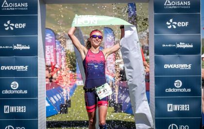 Jeanne Dupont wint opnieuw de duatlon van Alpe d'Huez (foto: Alpe d'Huez Triathlon/Activ'Images)