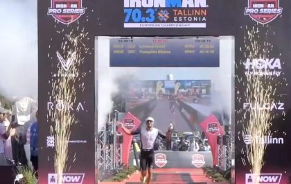 Jelle Geens wordt derde in het EK 70.3 Ironman in Tallinn (foto: 3athlon.be)