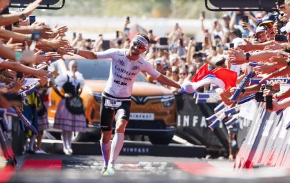 Wie volgt Sam Laidlow op, die wereldkampioen Ironman werd in 2023 in Nice? (foto Jan Hetfleisch/Getty Images for IRONMAN)