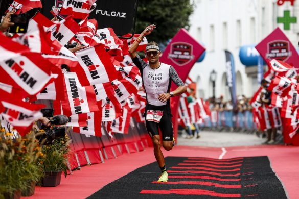 Jelle Geens wordt tweede in de 70.3 Ironman Zell-am-See (foto; Pablo Blazquez Dominguez/Getty Images for Ironman)