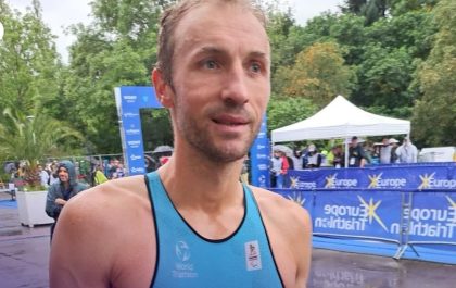Wim De Paepe pakt brons op het EK paratriatlon in Vichy (foto: Wim De Paepe RR)