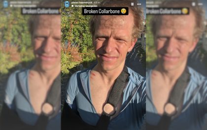 Pieter Heemeryck breekt zijn sleutelbeen bij aanrijding op training in Nieuw-Zeeland (foto: Pieter Heemeryck)