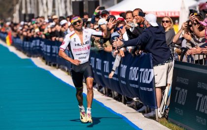 Jelle Geens wordt tweede in T100 San Francisco triatlon (foto: T100)